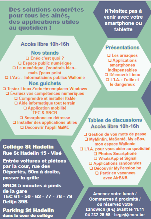 salon tremplin vers le numerique eneo basse-meuse Visé 15 novembre